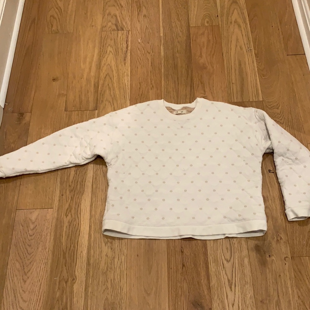 White size medium Madewell sweater/sweatshirt
